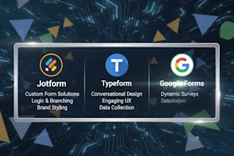 create jotform, typeform, google form and survey with logic and automation