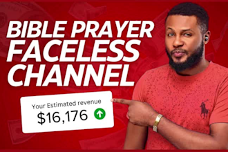 create faceless christian prayer videos and motivational bible videos