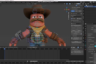 rigging blender 3d character,facial rig,unity,unreal,52arkit,blendshapes,animaze