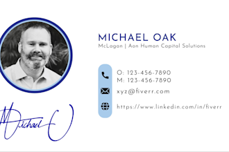 design a professional custom email signature with animation