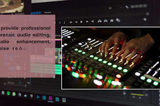 forensic audio editing transcription audio enhancement audio analysis isolation