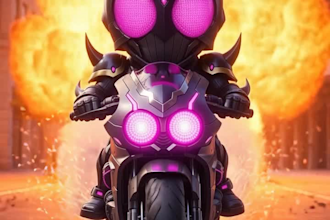 create a unique kamen rider inspired character