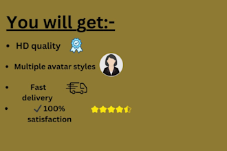 create a custom ai avatar or cartoon profile picture for you