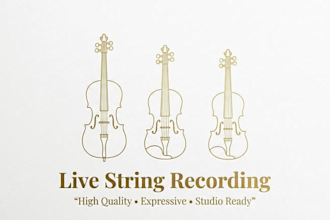 create professional violin recording, improvisation  custom string arrangements