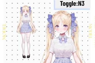 create a twitch or kick streaming avatar and live2d vtuber model for streaming