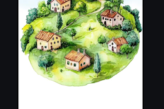 create custom watercolor children book illustrations