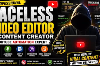 be faceless youtube video editor, cash cow videos for you tube automation
