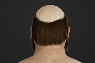 build realistic 3d metahuman character, 3d hair, character model, hair grooming