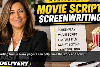 write edit screenplay movie script tv pilot screenwriter feature film formatting