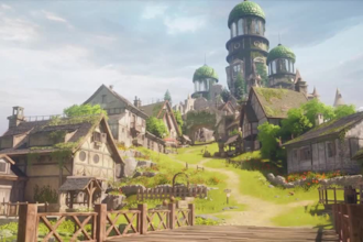 create realistic unreal engine environment, 3d landscape and game world