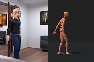 record professional full body motion capture animation