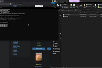 create a python script for web scraping and automation