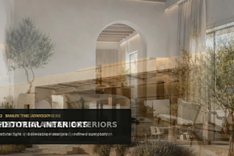 create photorealistic interior exterior and landscape 3d renders