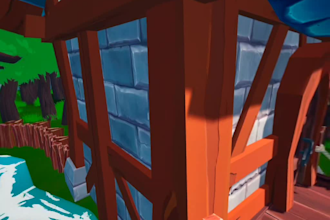 create a stylised unreal engine game environment or level