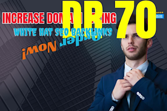 increase ahrefs domain rating dr 70 with white hat seo links