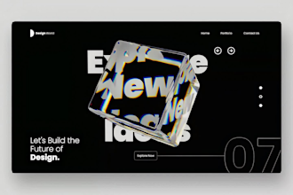 design 3d interactive website using spline gsap, r3f and threejs 3d web expert