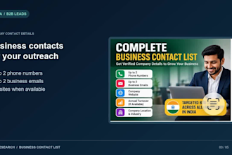 do b2b lead generation and company research