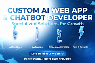 develop custom ai software, website application, or ai chatbot for your business
