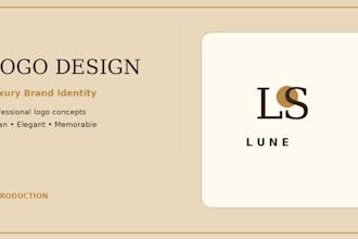 create a modern and elegant logo design for your brand