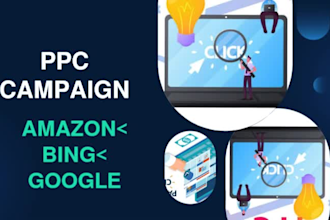 manage and optimize amazon ppc campaign, set up google ads as a ppc manager