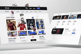 design sports club website