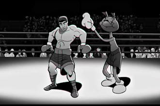 do 2d cuphead animation, 2d rubber hose, vintage 1930s cartoon, retro video