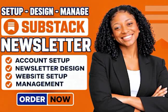 setup substack account substack post management and substack newsletter design