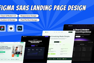 design figma landing page and figma saas ui ux for your saas interface