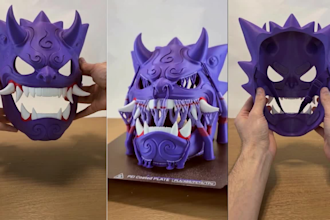 3d print and paint, ship cosplay mask helmet armor anime prop wearable cosplay