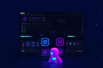 create interactive rive animation for website and game