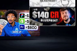 design high CTR youtube thumbnails