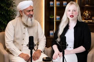 create ai podcast videos with male and female hosts