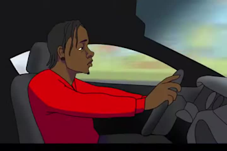 do 2d music video animation, 2d cartoon music video, 2d amine animation