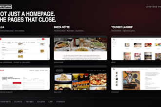 design and build a local business website that converts ad traffic