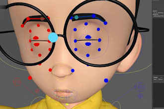 live3d avatar facetrack,arkit blendshapes,rig for livestream,oculus,ue5 face rig