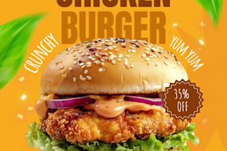 design restaurant social media posts for food business