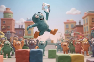 do modern 3d ai claymation video ad storytelling ai video stop motion for brands