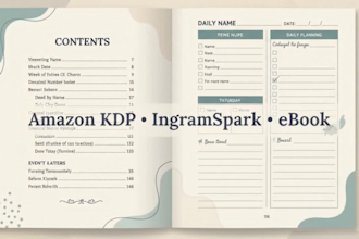 format your KDP workbook, planner, or journal for print