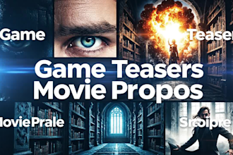 make a cinematic trailer, book trailer, or game teaser