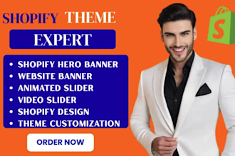 design website banner shopify banner website slider and shopify web design