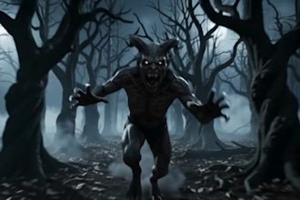 create 3 halloween horror and scary intro videos within 6 hours