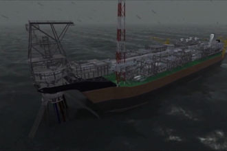 create 3d fpso, lng processing, gas compression and subsea animation
