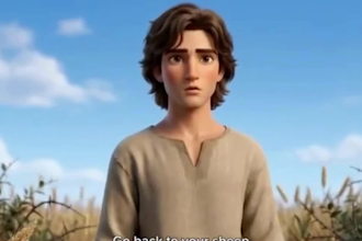 do ai bible stories, ai kids learning video,  3d animation