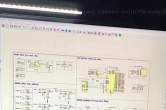 design kicad pcb layout, schematic and jlcpcb ready files