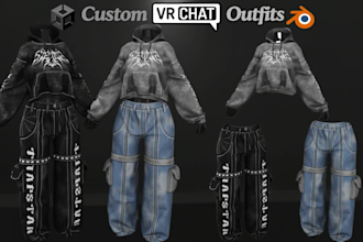 fix, rig, create custom vrchat props, asset, outfit, weapon, accessories