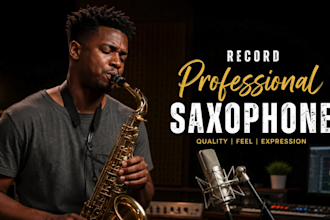 record professional saxophone in any style