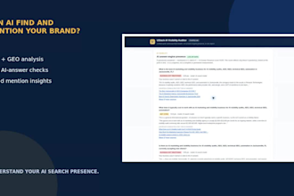 audit your SEO, local search, and ai visibility