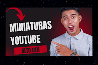 diseñaré miniaturas llamativas para vídeos de youtube