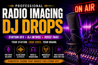 create professional radio imaging, dj drops and station ids