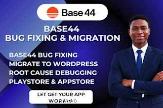 migrate base44 expert base 44 to ios base44 to capacitor, base44 bug fixing